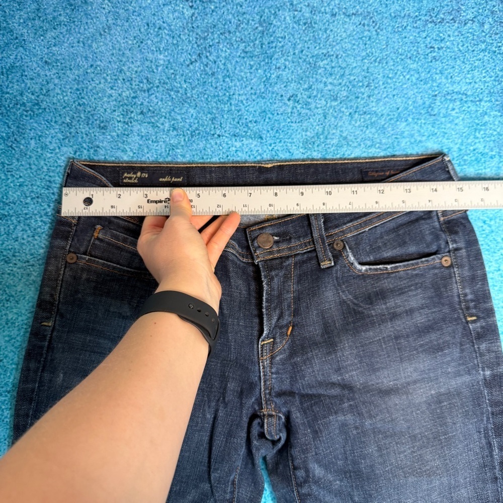 Women's Citizens of Humanity Jeans Sz 29 Low Rise Slim 30x25 Made In USA - Picture 3 of 15